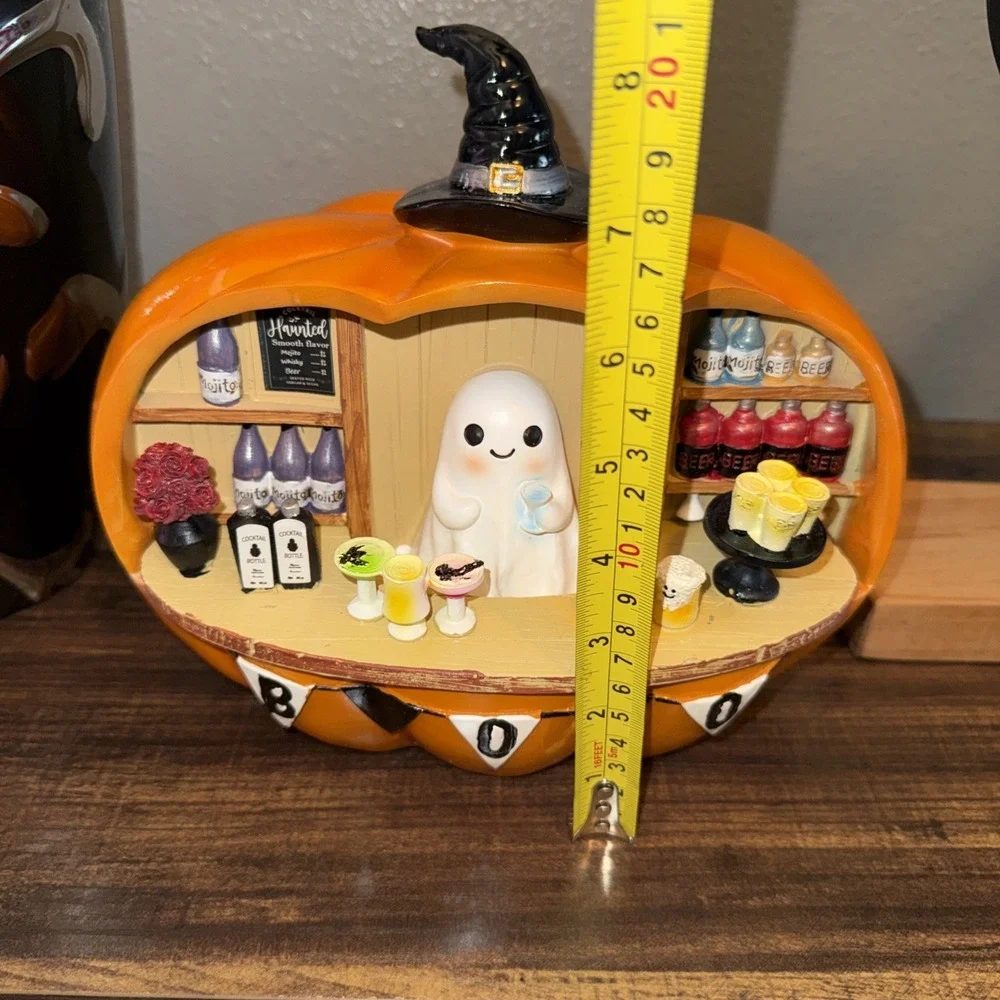 Boo Pumpkin Bar Stand Ghost Bartender Viral Tabletop Halloween New 2026 Decor
